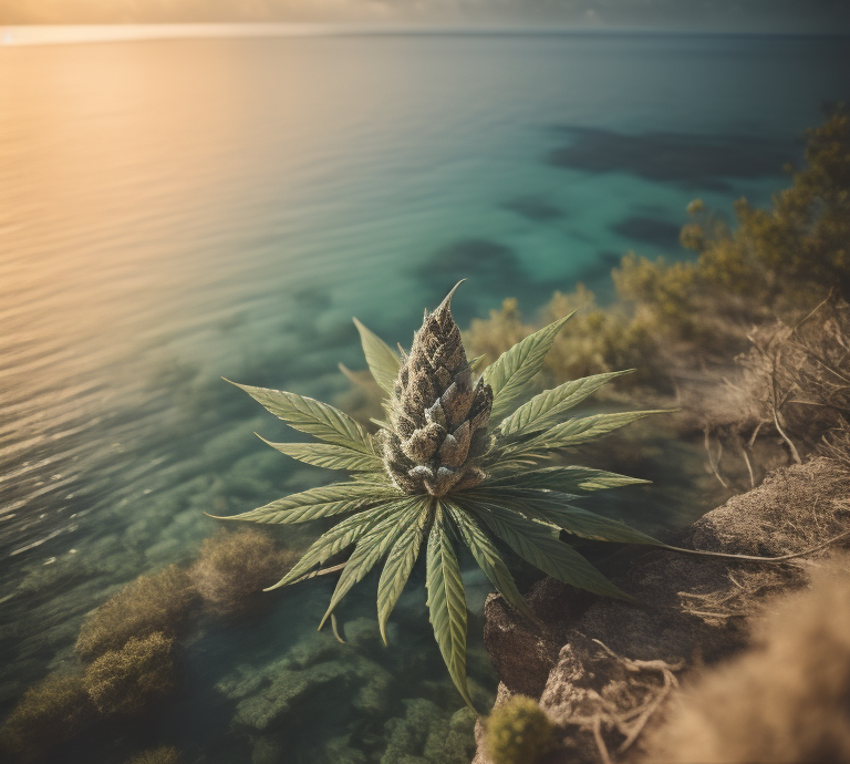 wholesale marijuana flower florida cannabis plant growing along the florida keys