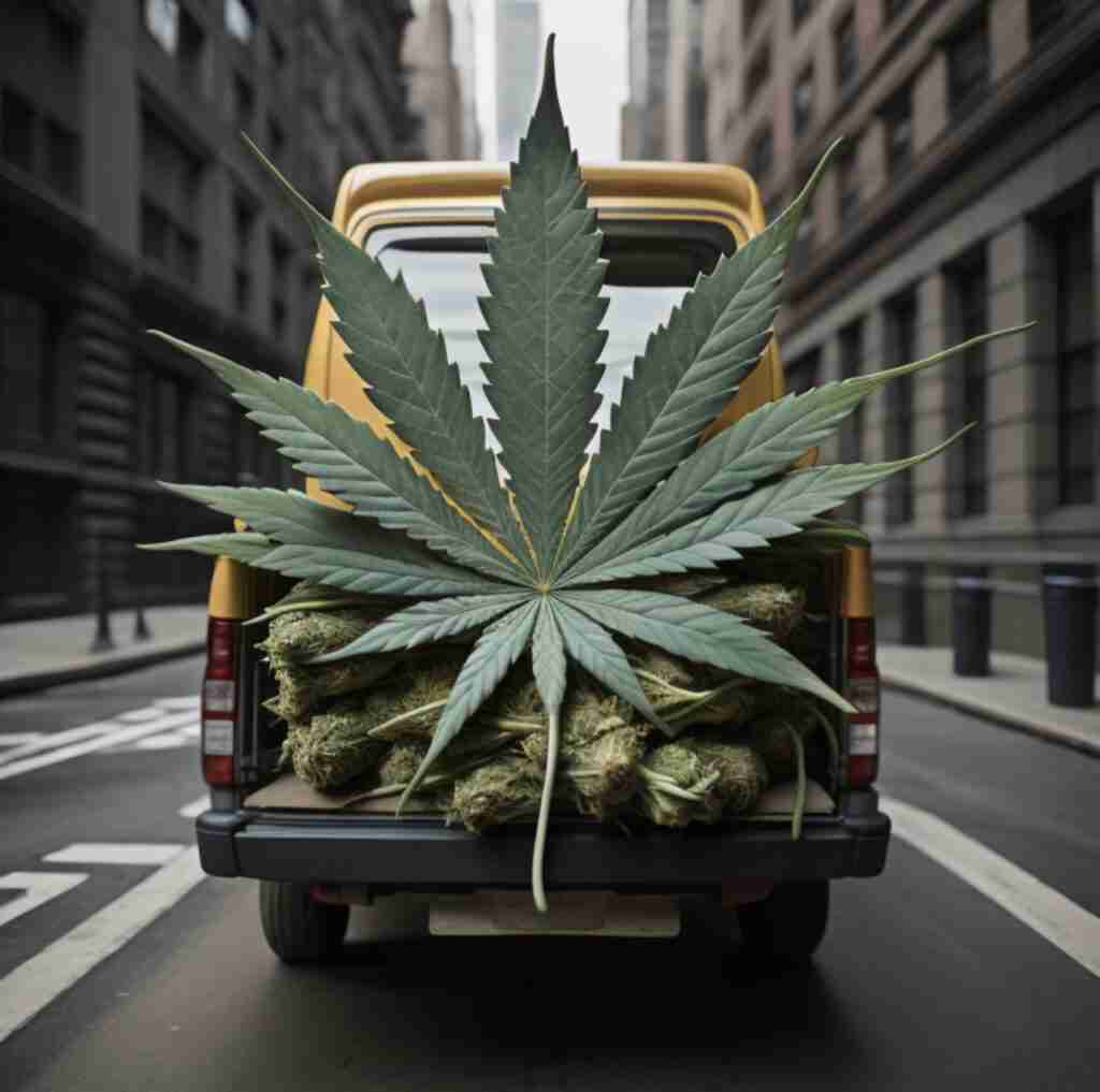 weed delivery in nyc discreetly, cannabis truck