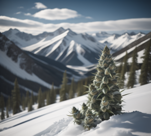 colorado wholesale cannabis marijuana in the snowy mountains